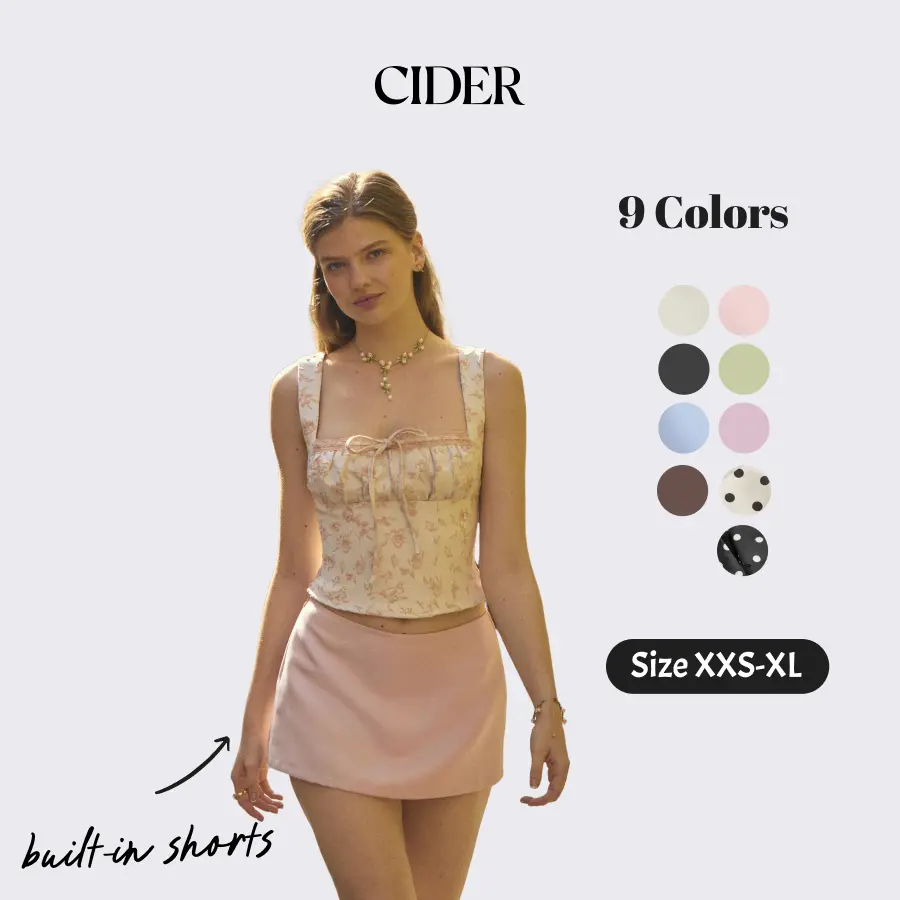 Cider Satin Low Rise A-line Mini Skort