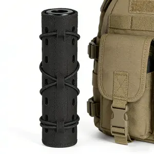 1 tactical muffler protective cover, nylon muffler protective cover, very suitable for wild hunting