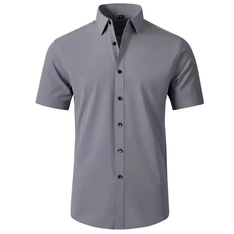 Grey short sleeved shirt