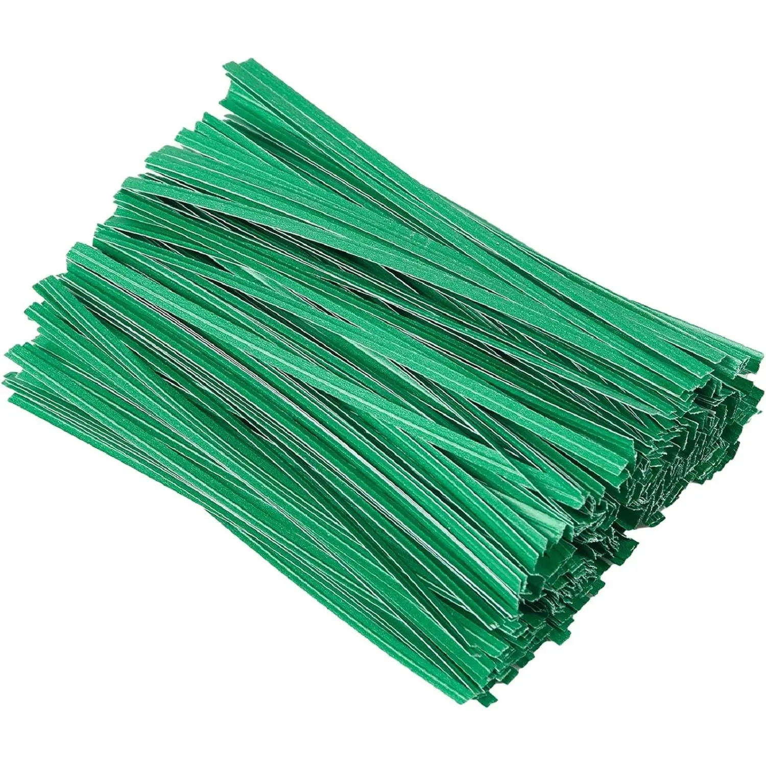 500 count 5" Green Paper Twist Ties, Bread Ties Twisty-Ties for Party Cello Candy Bread Coffee Bags Cake Pops
