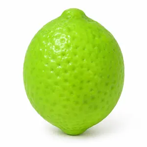 Lemon Crunchy Squishy, Realistic Lime Green Fruit Fidget Toy with Crispy Bead Filling, ASMR Squeeze Toy for Desk, Gift & Sensory Play