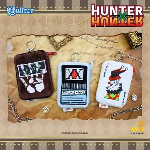 Genuine Nullset Hunter X Hunter Plush Coin Purse Set Includes Hunter License Hisoka'S Cards Bandit'S Secret Designs Gifts