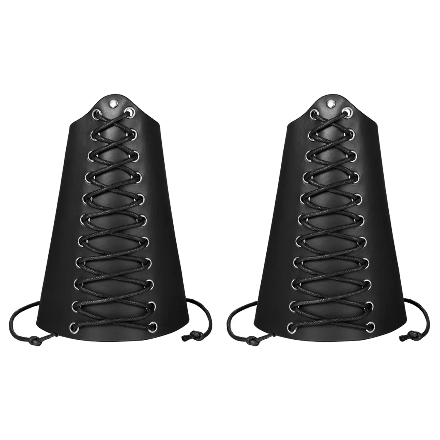 OIDEA Faux Leather Bracer, Medieval Punk Gauntlet Arm Cuff for Alternative Fashion, Biker & Cosplay Wear, Pu Leather, Full Coverage, Riders, Medieval Look, 18Cm, 18X24.5cm, Adults, Wide Coverage, Festival, Adult, Punk Rock