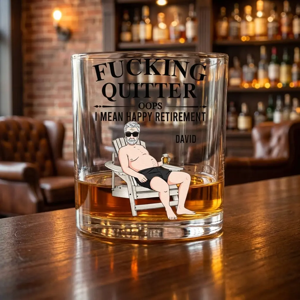 I’ll Be In The Backyard - Funny Gifts For Him, Husband, Grandpa, Dad - Personalized Whiskey Glass, Custom Engraved Bourbon Glass, Old Fashioned Rocks Glass, Unique Gift for Dad, Husband, Boyfriend, Groomsmen, Birthday, Father's Day