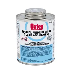 Oatey 4393484 16 oz ABS Special Milky Clear Cement