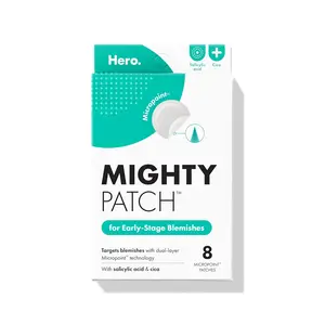Hero Mighty Patch Micropoint Large Hydrocolloid Pimple Patches for Face Blemishes, 8 CT