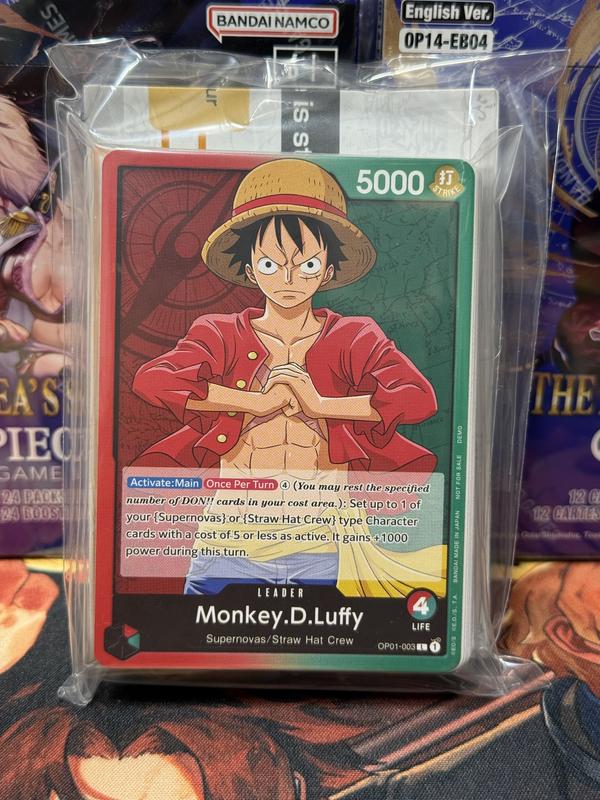 NEW English One Piece Monkey D Luffy Demo Deck