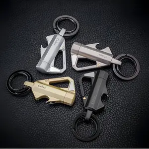 Must-Have 3-in-1 Keychain Lighter, All-Metal Build with Bottle Opener, Durable Multi-Functional Tool, Great for Travel & Daily Carry, Gift Box Packaged, No Fuel Included