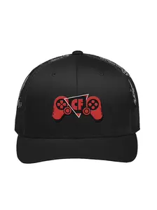Crusafitch Gaming Logo Hat – Gamer Trucker Cap – Streamer Merch Snapback for Nerds &amp; Trophy Hunters