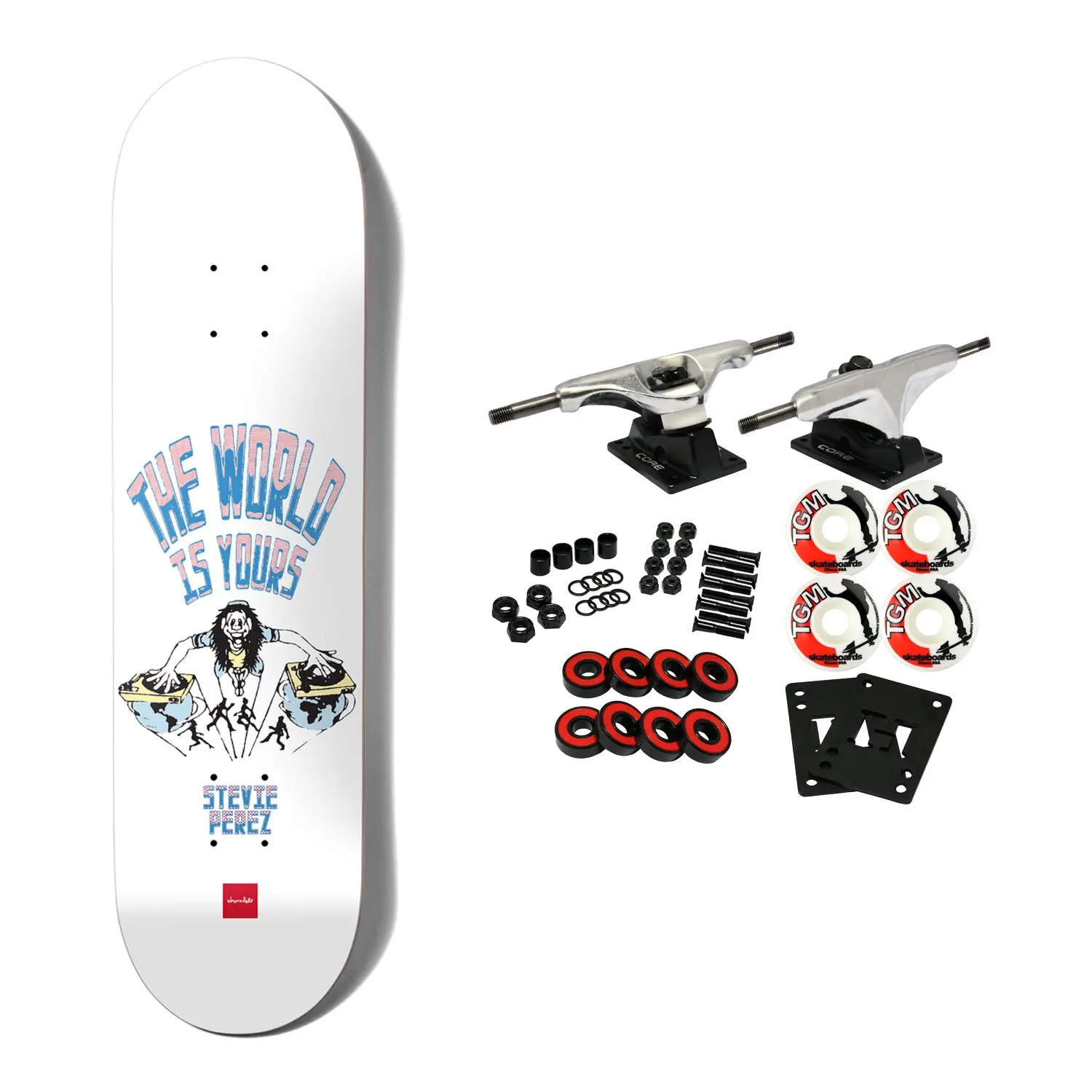 Chocolate Skateboard Complete Perez World is Yours 7.75" x 31.125"