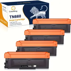 New 4 Pack Black Compatible Toner Cartridge Replacement For Brother Tn660 Tn 660 Tn630 Tn 630 For Brother Mfc L2700dw Mfc L2740dw Hl L2380dw Hl L2300d Hl L2320d Dcp L2540dw Printer - Office & School Supplies