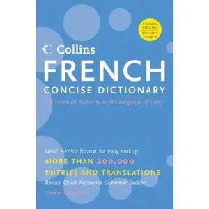 USED Book - Collins French Concise Dictionary, 3e (HarperCollins Concise Dictionary) by HarperCollins Publishers (Paperback) - english