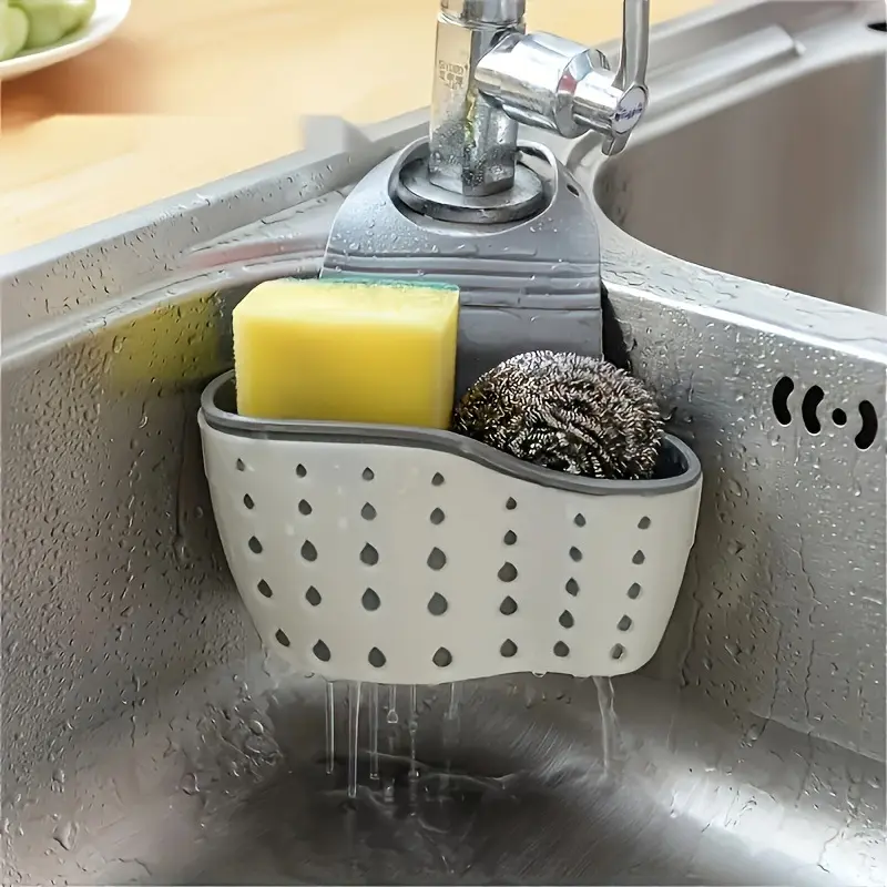 Hangable Kitchen Drain Basket - Baskets for Organizing, Faucet-Sink Hanging Bag, Kitchen Storage Rack