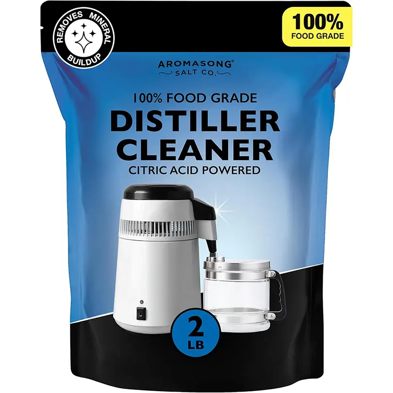 Aromasong 100% Natural Citric Acid Powder Descaling Agent - Eco-Friendly Natural Powder Cleaning Solution for Distillers, Coffee Machines