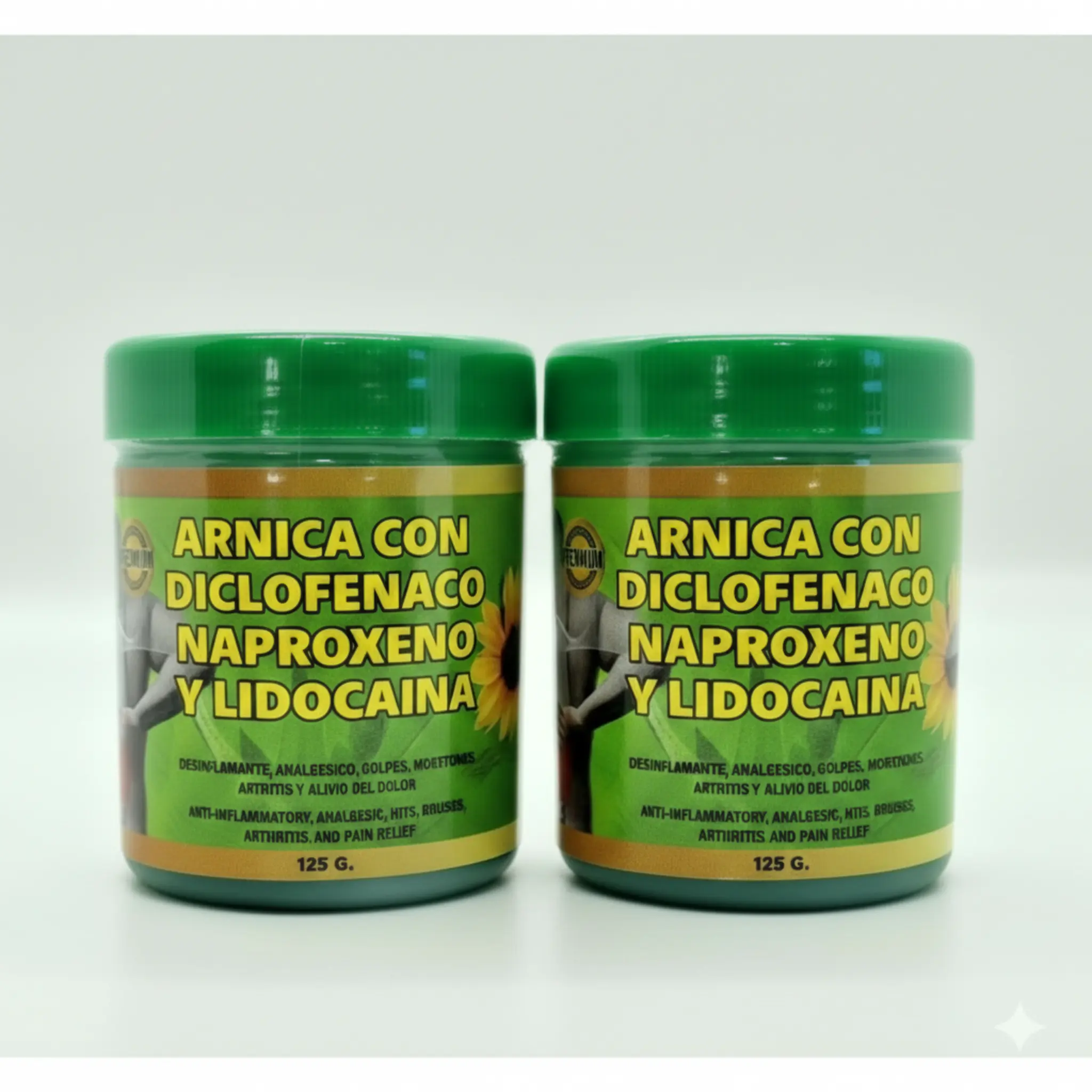2 Bundle-Arnica Formula Mejor Pomada muscular 125g - Arnica Deep Tissue Massage Balm/ Complete Body Care* Includes two packages 250g total