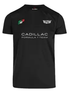 Sergio Perez 2026 Mexico Cadillac F1 Team T-Shirt, Racing Apparel, Official Team Merchandise, Ideal Fan Gift, High-Quality Fabric, Geometric & Letter Pattern