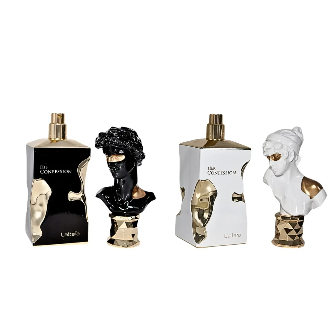 Lattafa His & Her Confession Unisex Fragrance Scent Perfume, 3.4 fl oz EDP, Alcohol Base, Amber-Warm & Spicy, Vanilla Notes