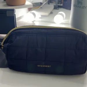 BAGSMART 2 Size Makeup Bag, Puffy Padded Travel Cosmetic Organizer for Women, Wide-Open Makeup Case for Toiletries, Accessories, and Brushes tiktokshopsummersale tiktokshopbacktoschool