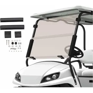 Windshield Compatible with 1994-2013 EZGO TXT & Medalist Gas or Electric Golf Cart Flip Windscreen
