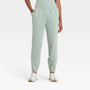 Women's Active Comfort Jogger Sweatpants - All In Motion Sage Green XL