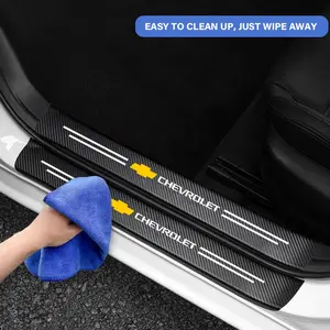 Car Threshold Protection Strip for Chevrolet Cruze Malibu Equinox Trax Volt Camaro Blazer, Durable Car Accessories, Easy Installation
