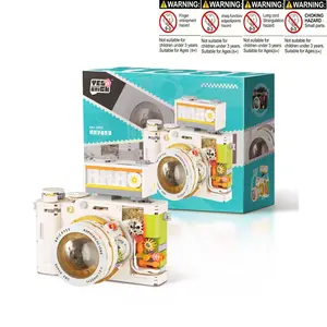 Vintage Camera Building Block Puzzle Toy, Simple High-End Desktop Decoration, Perfect for Photography Lovers, Home Decor, Birthday Gift