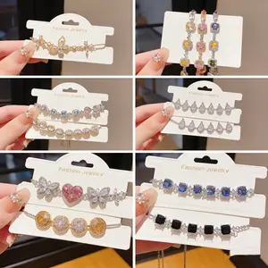 Women's Sparkling Anti-Tarnish Cubic Zirconia Bracelet, Luxury Exquisite Adjustable CZ Bracelet, Ideal Gift for Wedding, Party, Holiday & Special Occasions