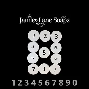 Numbers 0 to 9 Individual Discs Extruder Discs