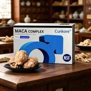 Cunkore Maca Complex Men’s Daily Wellness Supplement, Multi Herbal Blend with Maca, Horny Goat Weed, Ginseng, Saw Palmetto & Oyster Peptide, Premium Botanical Nutritional Tablets for Men’s Vitality & Overall Fitness Support