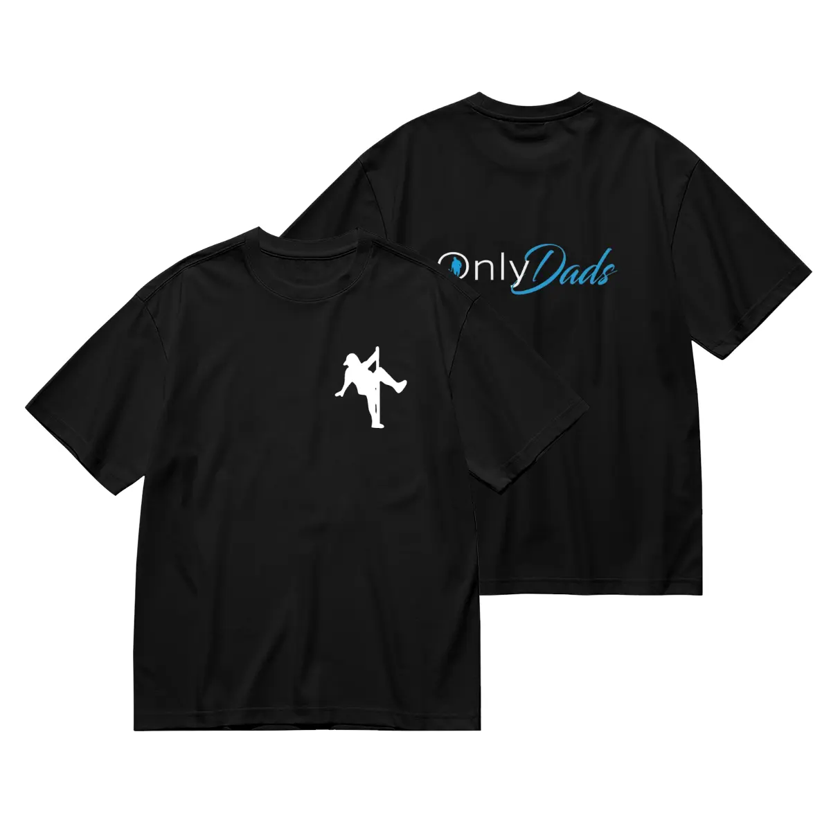 OnlyDads T-Shirt, Double Sided Graphic Printed Cotton Tee, Fathers Day Gift, Dad's Gift, Menswear Tops