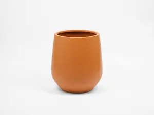 Clay - Fiberstone Lightweight Round Planter Pot - Matte Finish