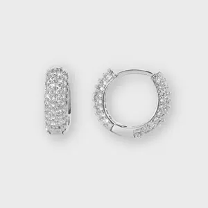 Silver Eternity Earrings - Perfect for Any Occasion