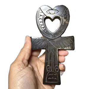 Egyptian Ankhs with Crystals and Stones High Vibe Rose Quartz Spiritual Tool for Love Harmony and Inner Peace Decor Religious Ornaments