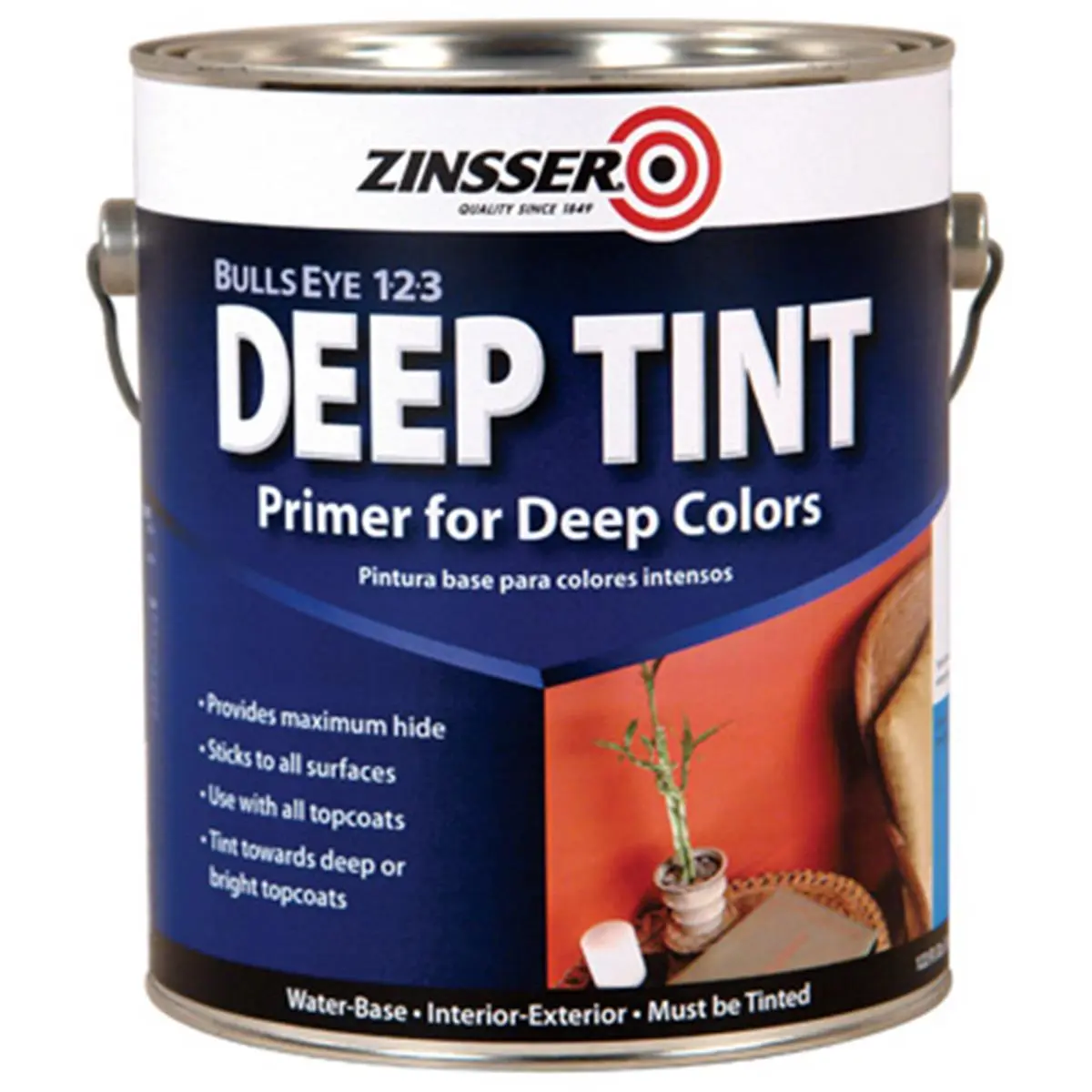 212 MAIN Zinsser 2031 Deep Tint Water-Based Primer Sealer & Stain Killer, 1-gal, for Automotive & Motorcycle Paint Care