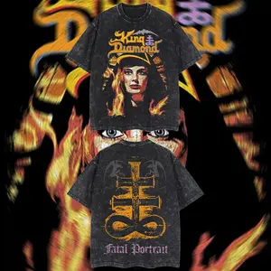 AUDIO WAVE RECORD - King Diamond Fatal Portrait Heavy Metal Graphic T‑Shirt, Rock Music Graphic Hoodie, Rock band tee, Mexico style menswear