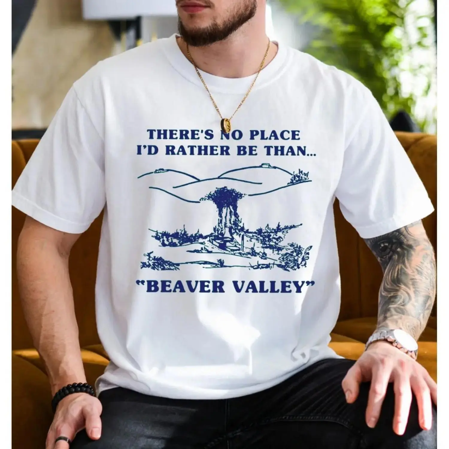 Beaver Valley Cotton T-shirt Funny Offensive Novelty Hoodie Adult Humor Unisex Sweater Pullover Tee