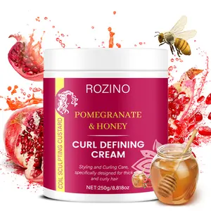 250g Pomegranate & Honey Curl Defining Cream, For Thick and Curly Hair, Styling and Curling Care, Curl Styling Is Good - looking and Long - lasting