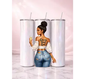 Queens Don't Queen Holographic Tumbler I 20oz