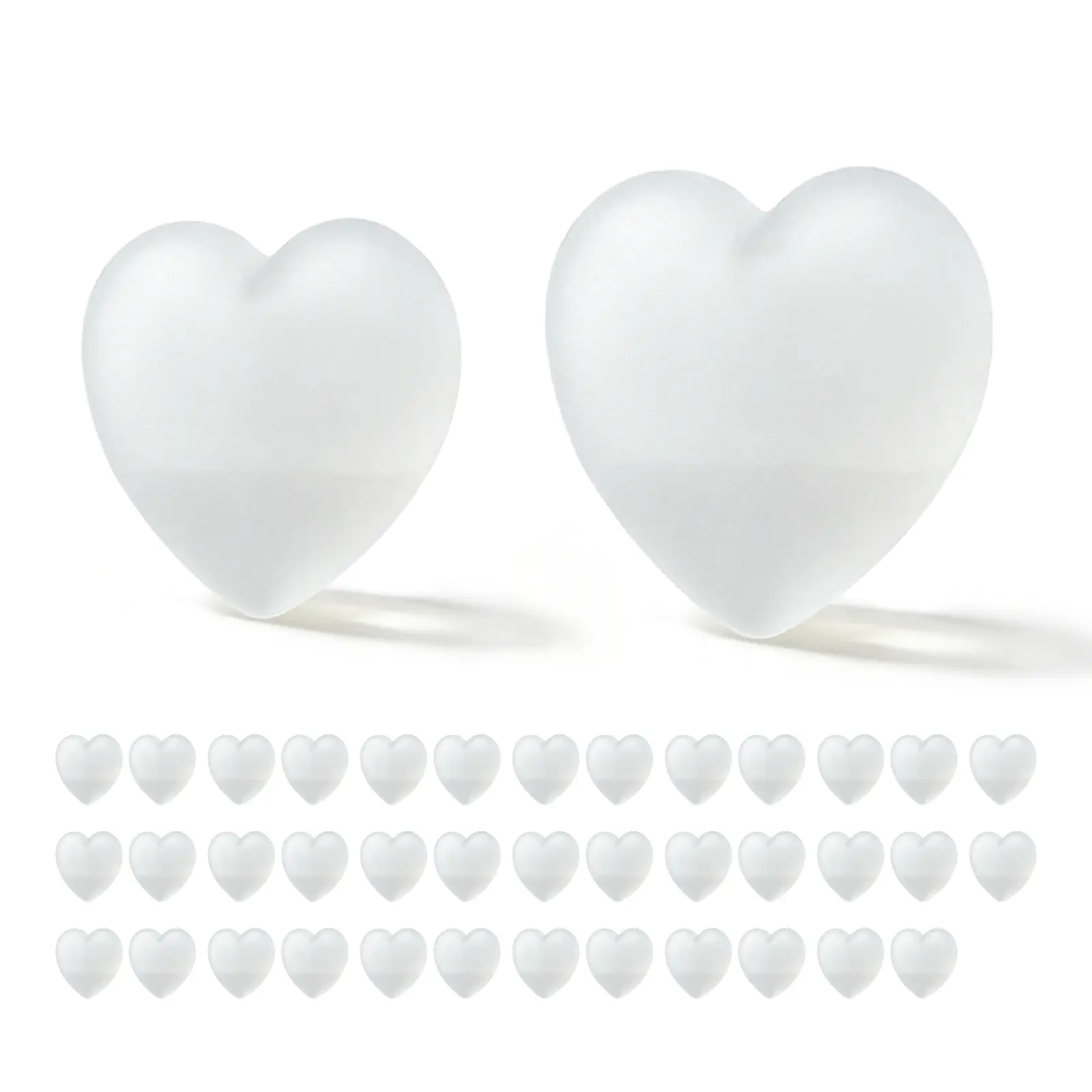 Unisex Plain Heart-Shaped Silicone Glasses Grips - Fashion Mini Size Ear Clip Inserts, Hidden Behind Ears, Cleaned and Reused for Sports Sunglasses & Eyeglasses, Pretty Grips for Glasses, Prettygrips For Glasses, Glasses Ear Clips
