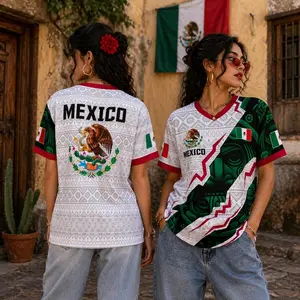 Mexico Soccer Jersey 2026 White, Aztec Pattern Shirt, Mexican Pride Futbol Tee, Eagle Crest Jersey, Mexico Fan Apparel