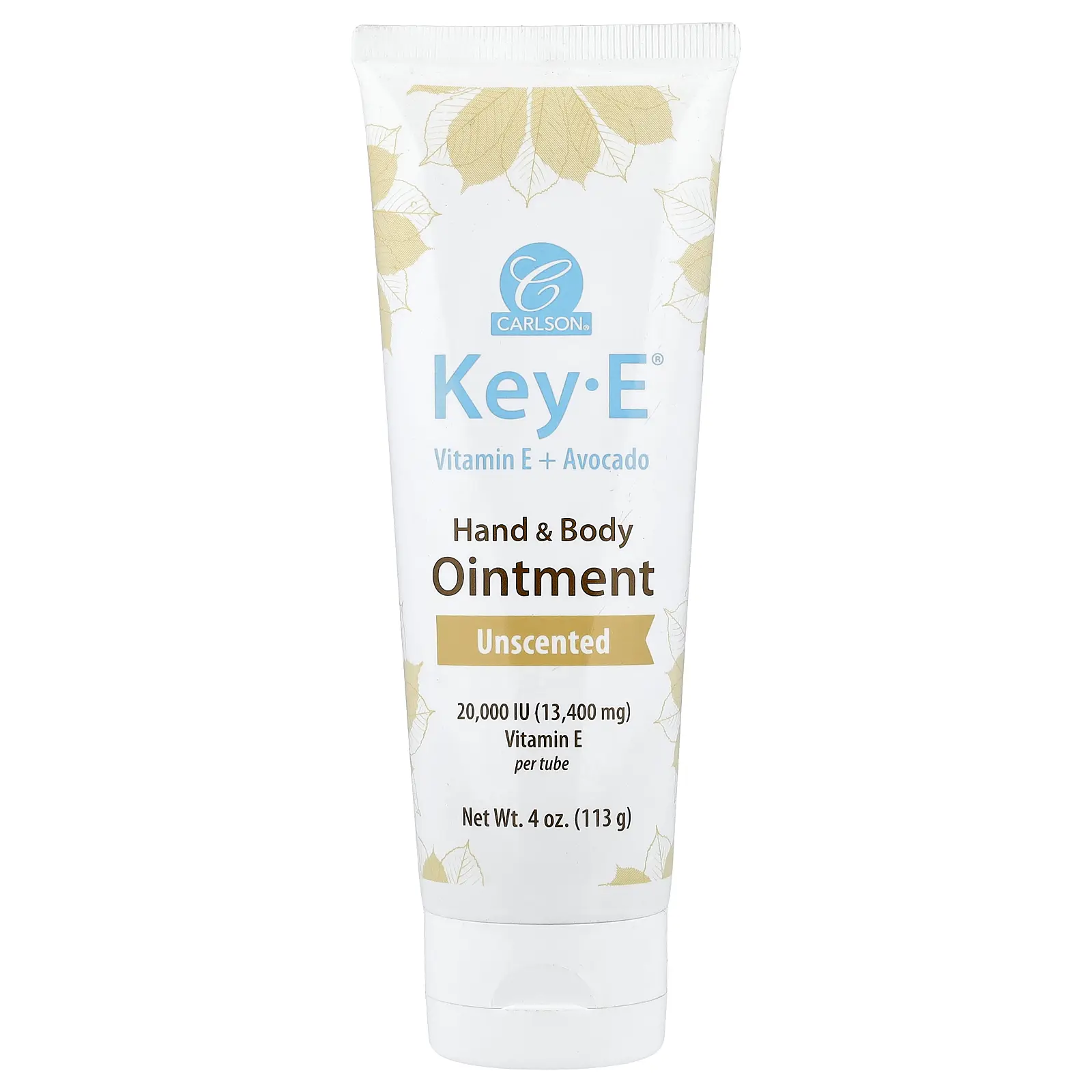 Carlson Key-E® Hand & Body Ointment, Unscented, 4 oz (113 g)