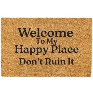 Welcome To My Happy Place Don't Ruin It doormat, Door mat, Funny Doormat, Welcome Mat, Funny Door mat