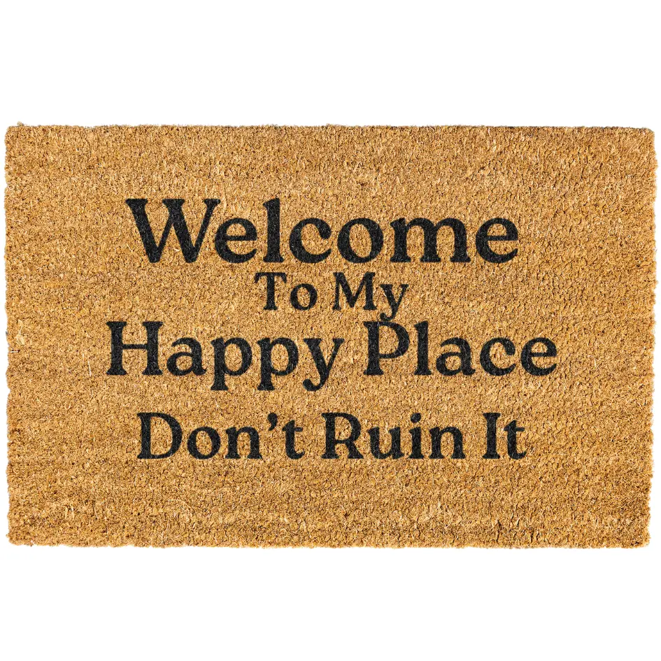 Welcome To My Happy Place Don't Ruin It doormat, Door mat, Funny Doormat, Welcome Mat, Funny Door mat Welcome To My Happy Place Don't Ruin It doormat, Door mat, Funny Doormat, Welcome Mat, Funny Door mat