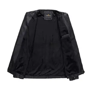 Racer Slim Fit Leather Jacket - 100% Original Leather with Zip Closure & Four Zipper Pockets