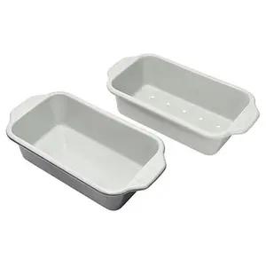 Chef Jet Jet Tila Heavy-Gauge Nonstick Ceramic Loaf Pan with Insert