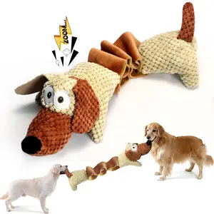 2026 Interactive Tug of War Dog Toy, Stretchable Plush Pull Toy for Small Medium Large Dogs, Squeaky Puppy Training Toy for Indoor Play, Boredom Relief and Bonding