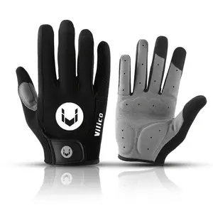 Unisex Breathable Full-Finger Gloves, Anti-Slip Thick Touchscreen, Ideal for Outdoor Cycling, Camping, Running, 1 Pair
