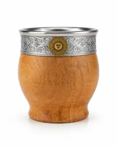 Terrava Algarrobo Wood Mate Cup | Handmade Argentine Mate & Bombilla