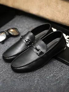 Men's British Style Penny Loafers, Perfect for Dates and Daily Wear, Unique Metal Buckle, Breathable and Comfortable Rubber Shoes, Flat