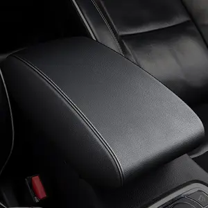 Console Covers for 2016-2021 Hyundai Tucson Armrest Covers for Hyundai Tucson Black with Black Stiches